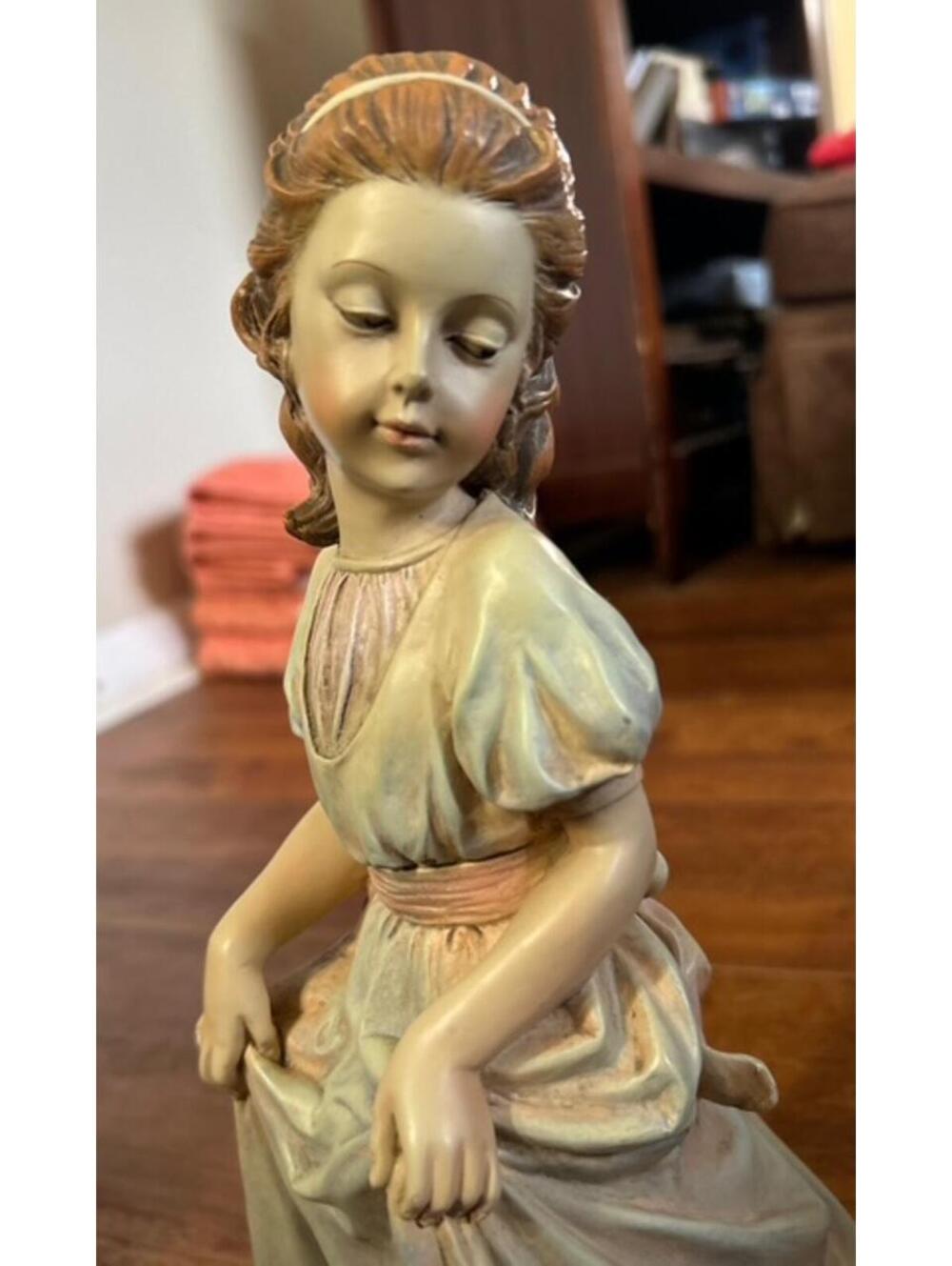 Home Interiors 'Elena and Scooter' Figurine 2004